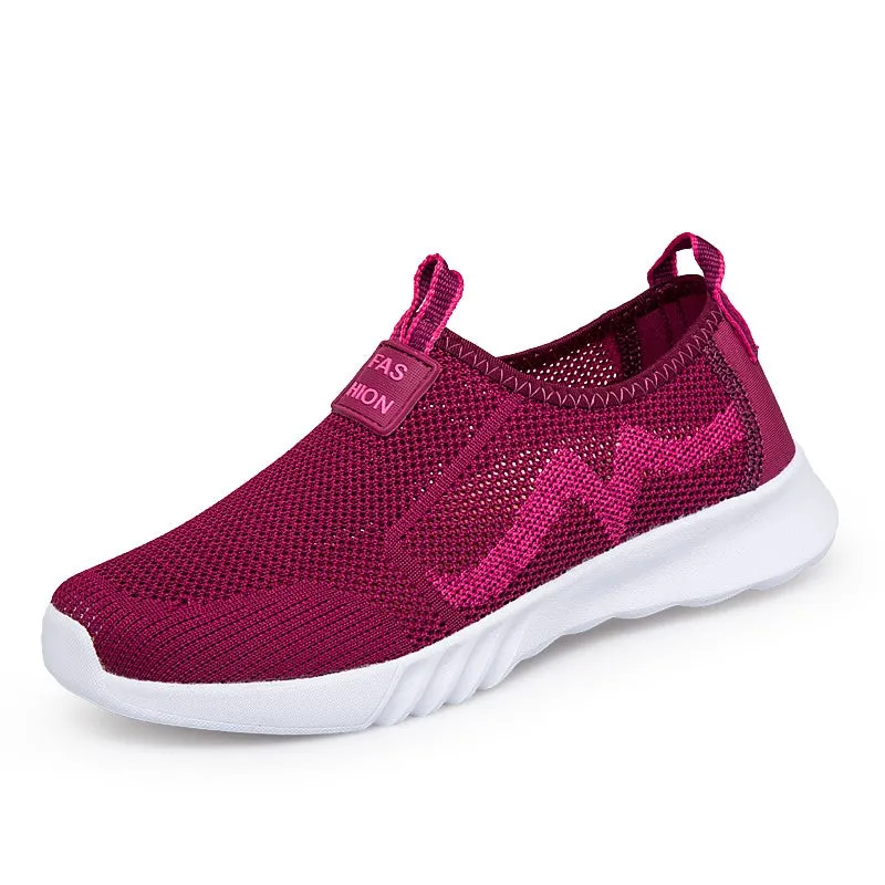 Women's stylish platform breathable tennis sneakers