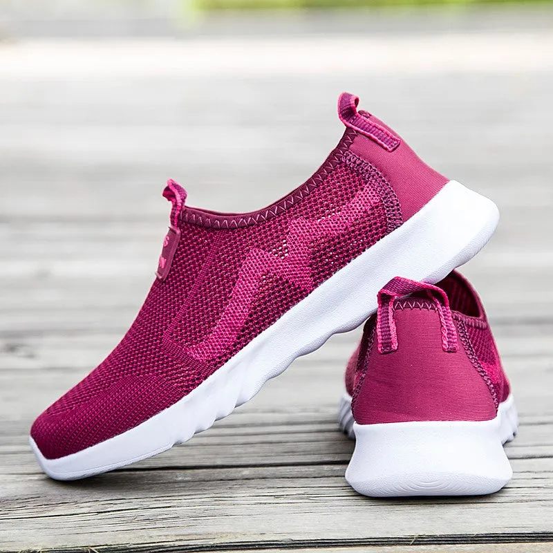 Women's stylish platform breathable tennis sneakers