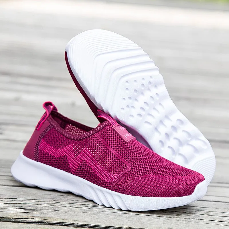 Women's stylish platform breathable tennis sneakers