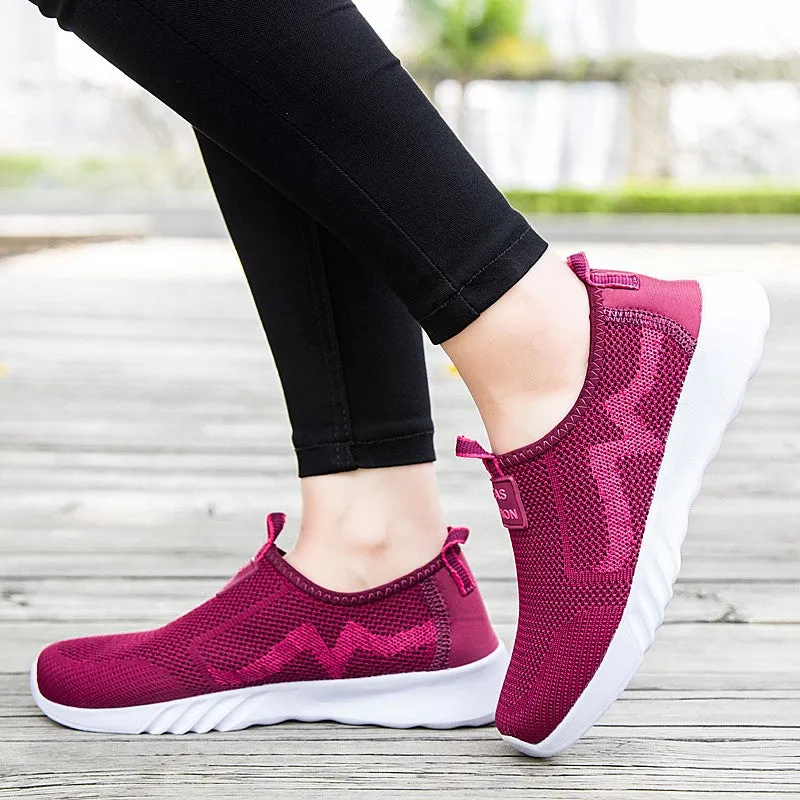 Women's stylish platform breathable tennis sneakers