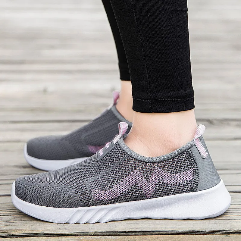 Women's stylish platform breathable tennis sneakers