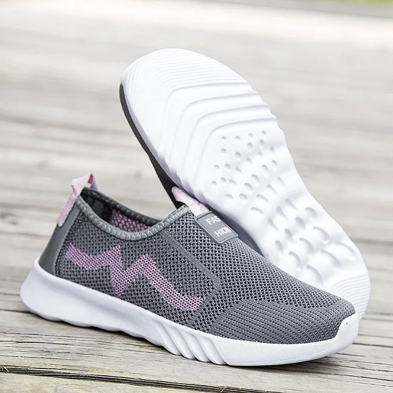 Women's stylish platform breathable tennis sneakers