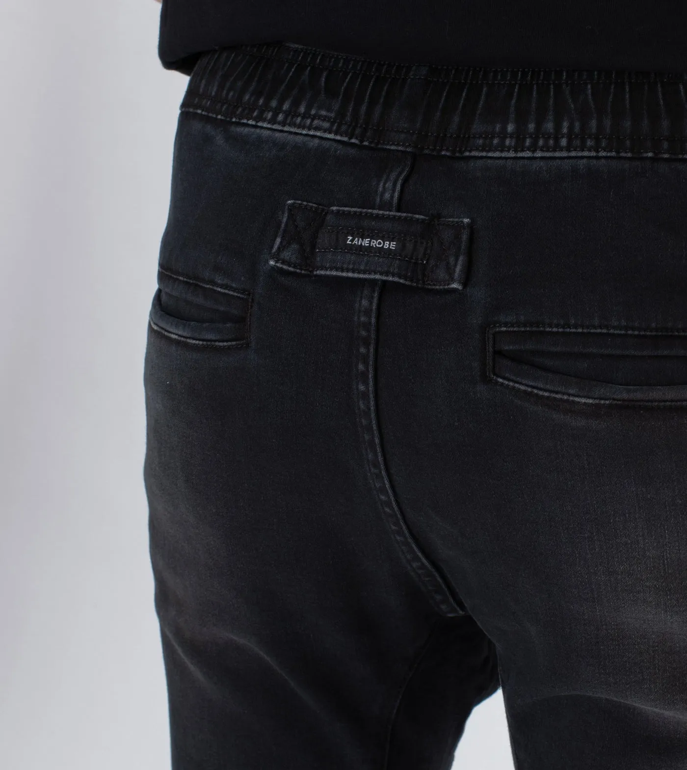 Zanerobe Sureshot Denim Jogger Carbon Black 746-NON