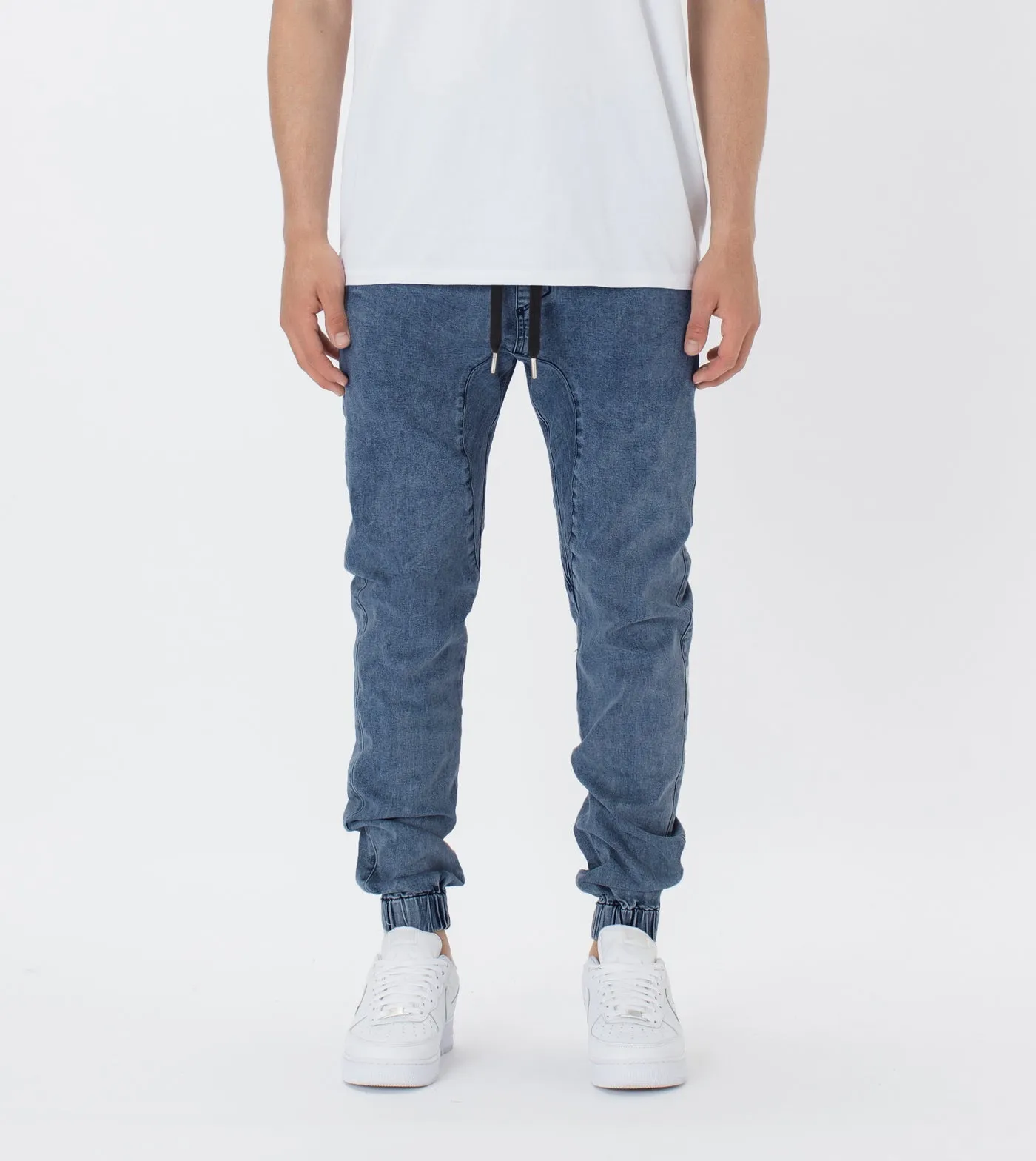 Zanerobe Sureshot Denim Jogger Stripped Indigo 714-FT