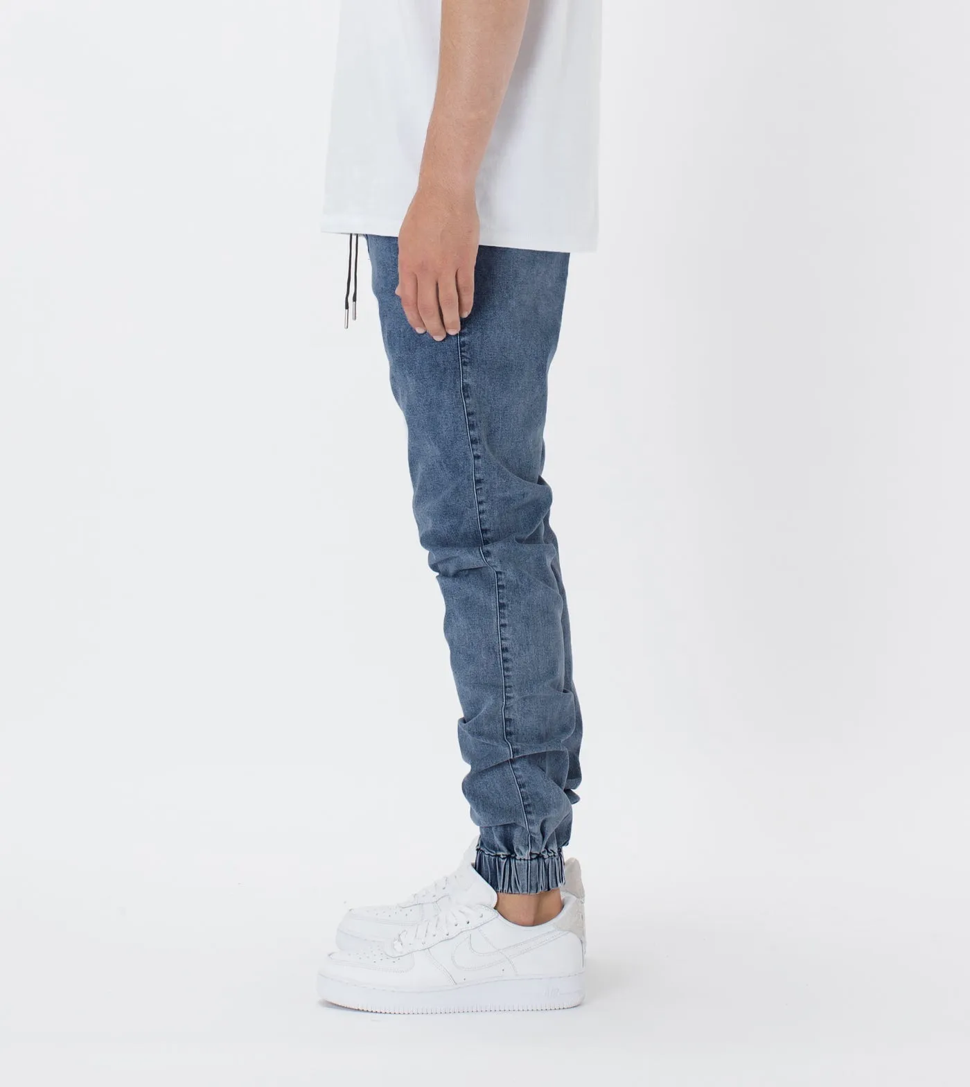 Zanerobe Sureshot Denim Jogger Stripped Indigo 714-FT