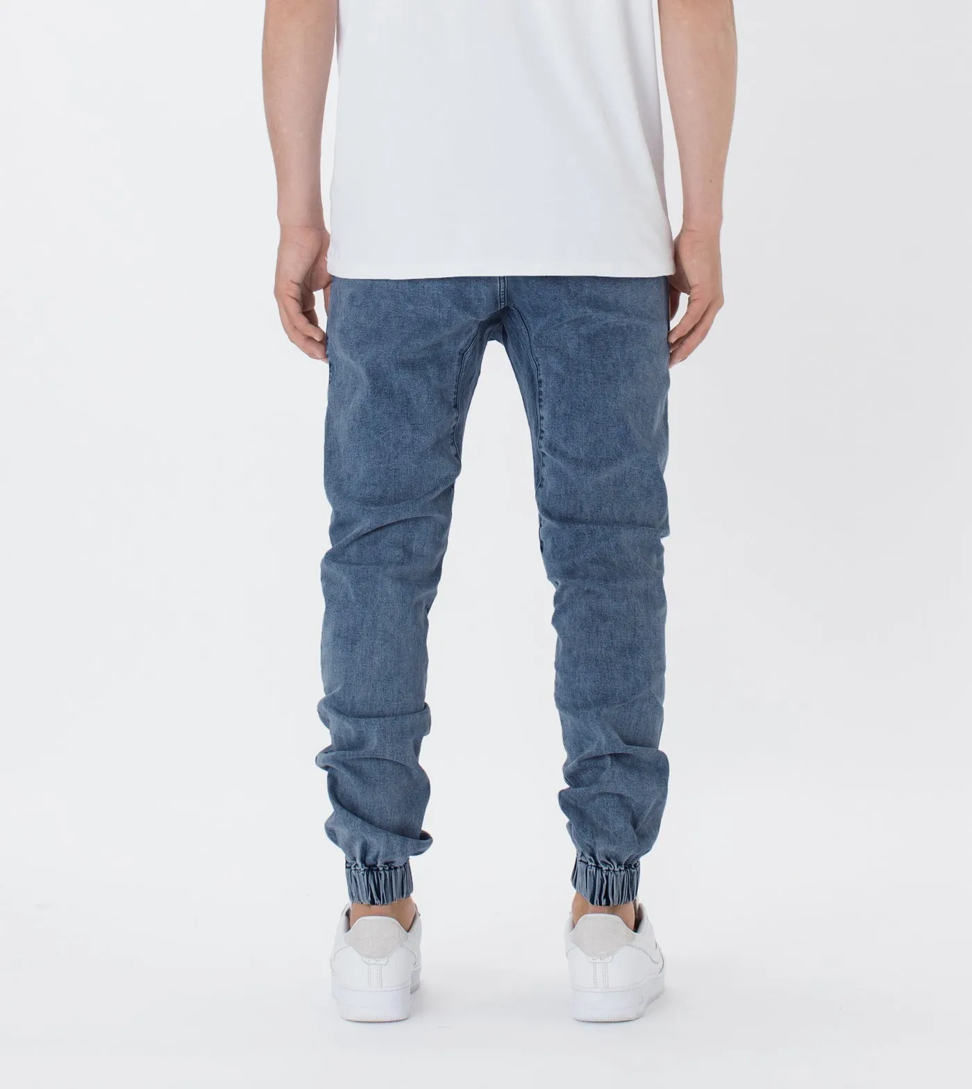 Zanerobe Sureshot Denim Jogger Stripped Indigo 714-FT