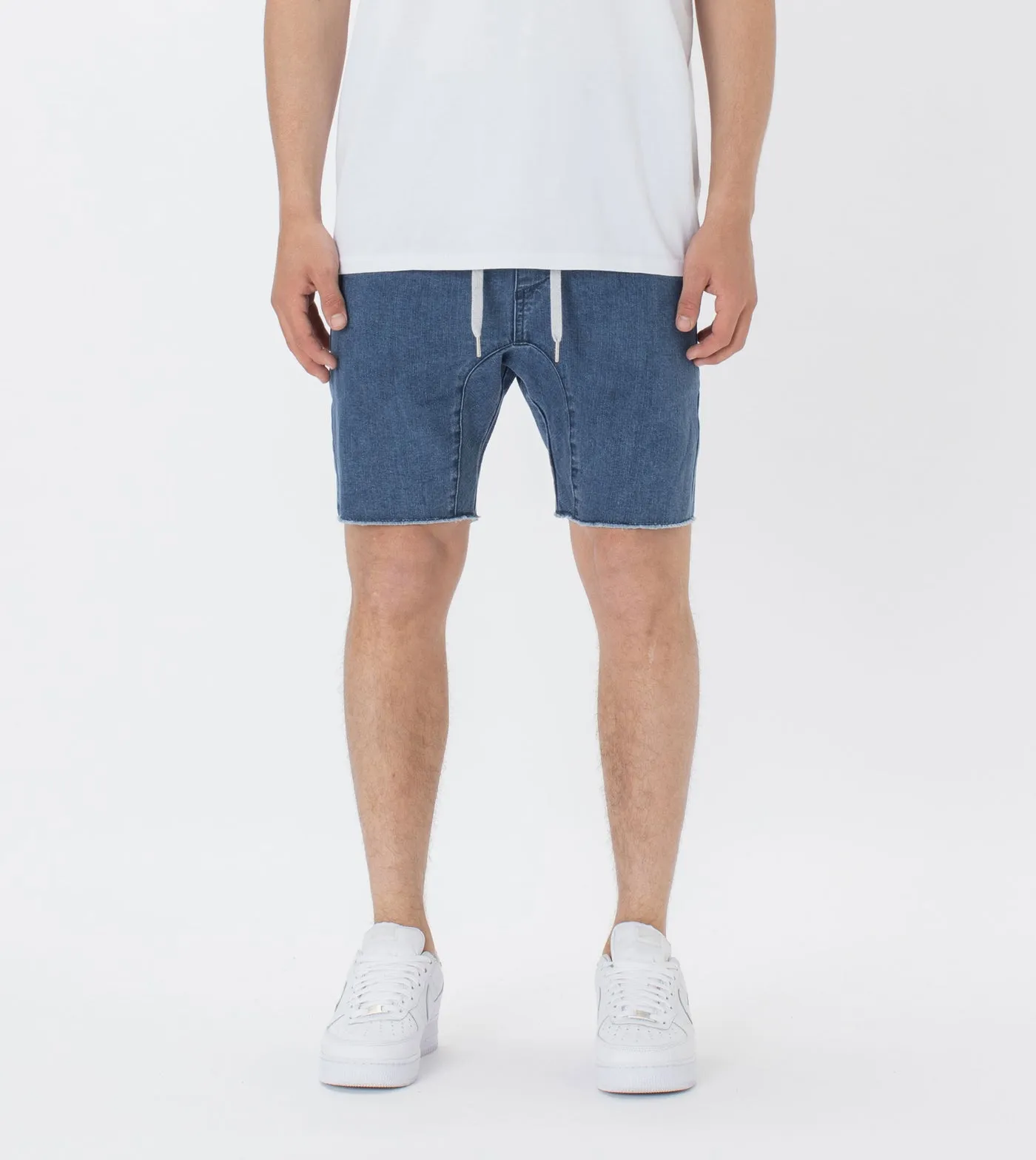 Zanerobe Sureshot Denim Short Stripped Indigo 604-NON