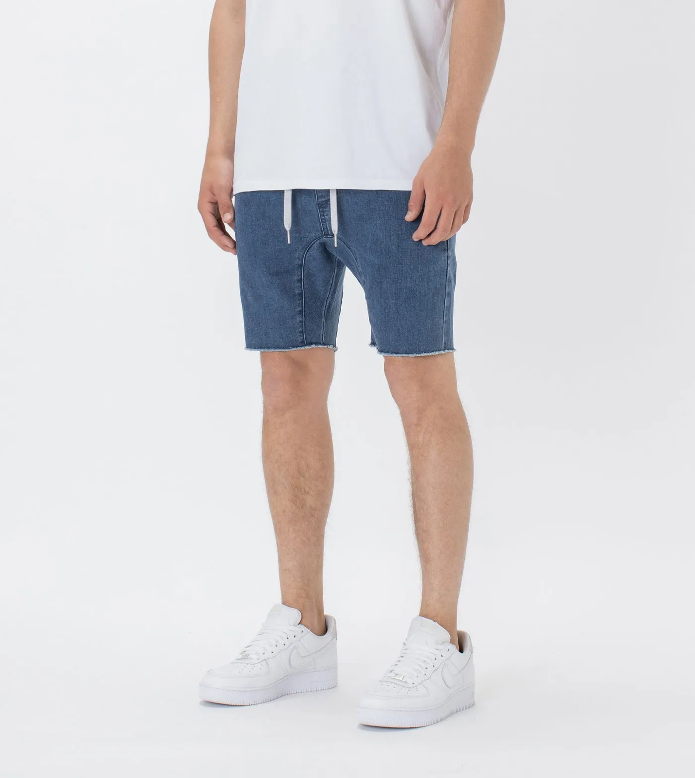 Zanerobe Sureshot Denim Short Stripped Indigo 604-NON