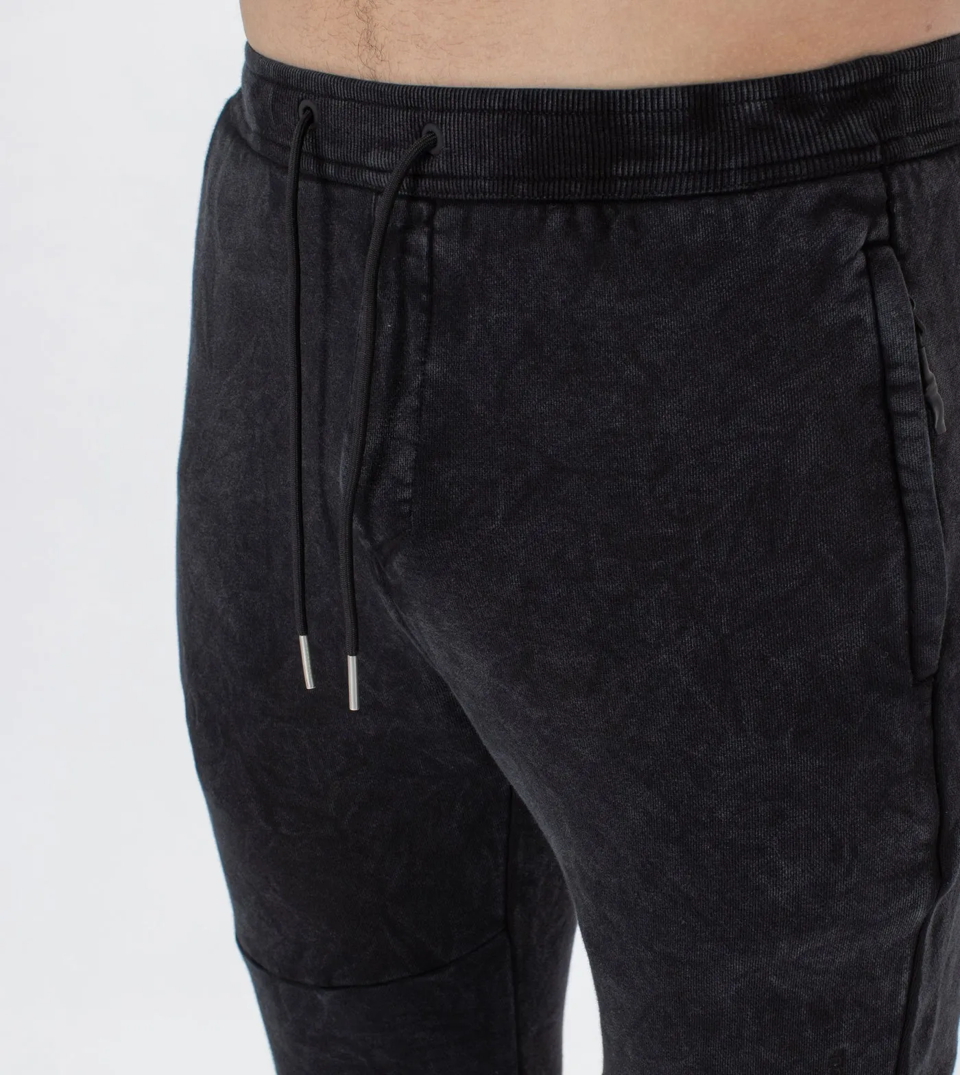 Zanerobe Sureshot Fleece Jogger Black Salt 721-NON