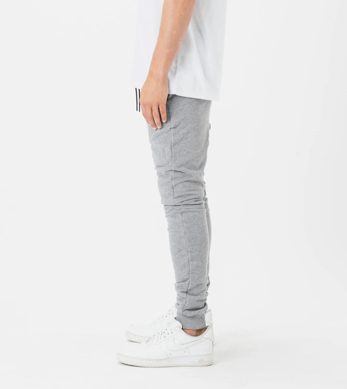 Zanerobe Sureshot Fleece Jogger Dk Grey Marle 711-ORC